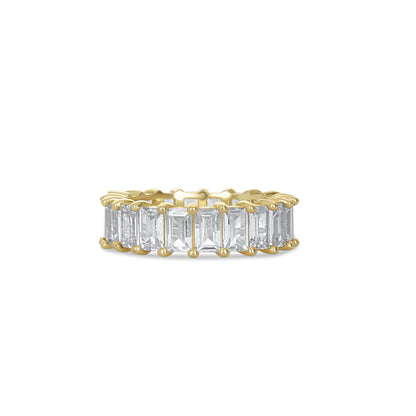 Gold Baguette Eternity Band From Alexandra Marks Jewelry