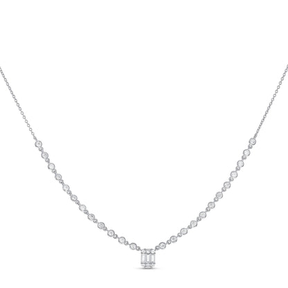 Silver Tennis Dainty Necklace | Alexandra Marks Jewelry