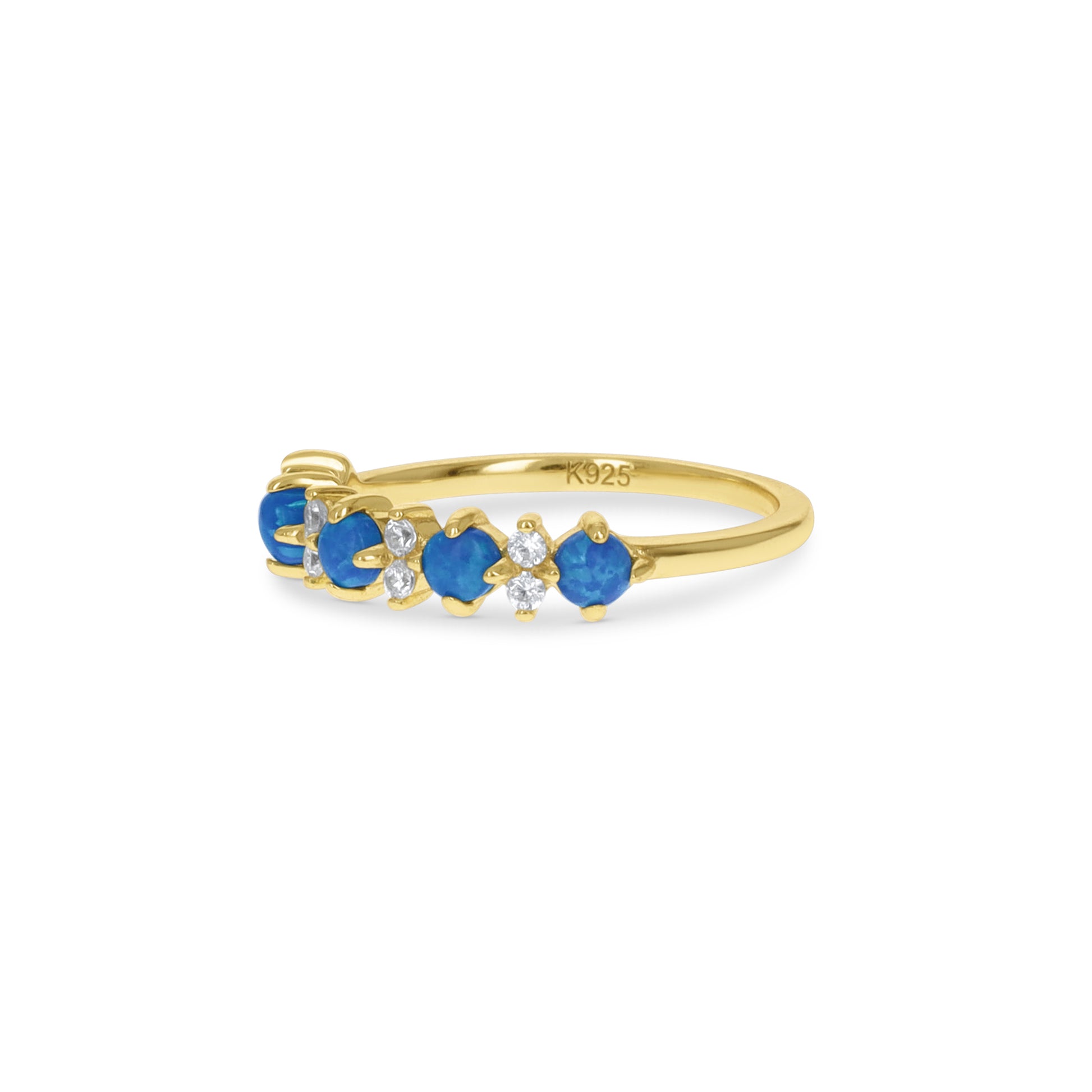 Blue Opal Band Ring from Alexandra Marks Jewelry