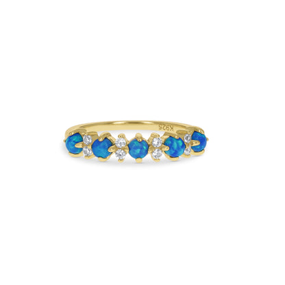 Vintage Blue Opal Ring from Alexandra Marks Jewelry