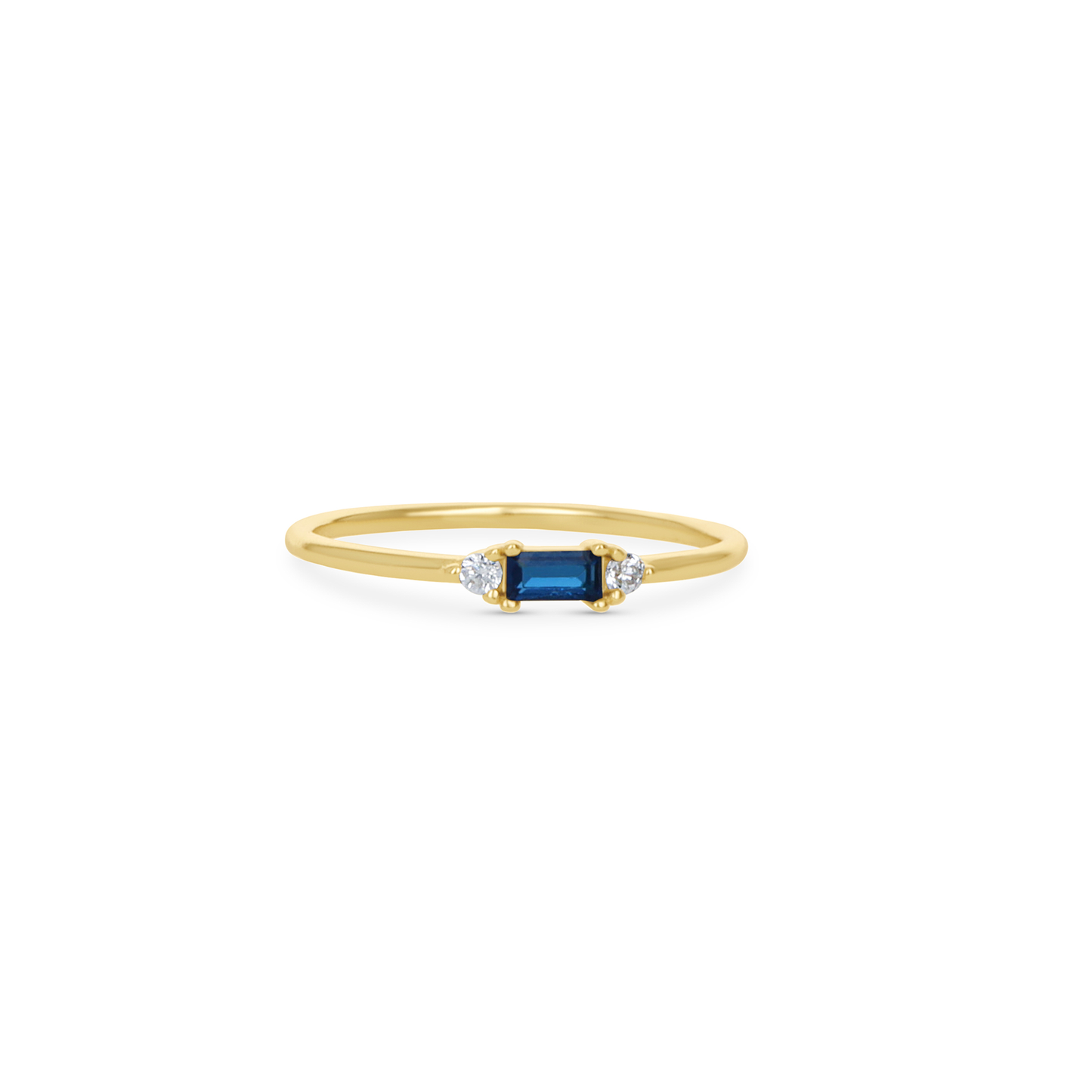 Sapphire Birthstone Stacking Ring in Gold from Alexandra Marks Jewelry. 