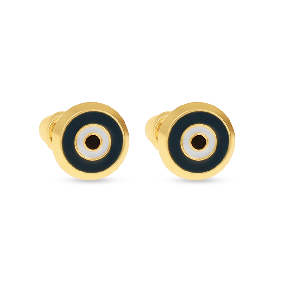 Evil eye studs in 14K Gold |Alexandra Marks Jewelry