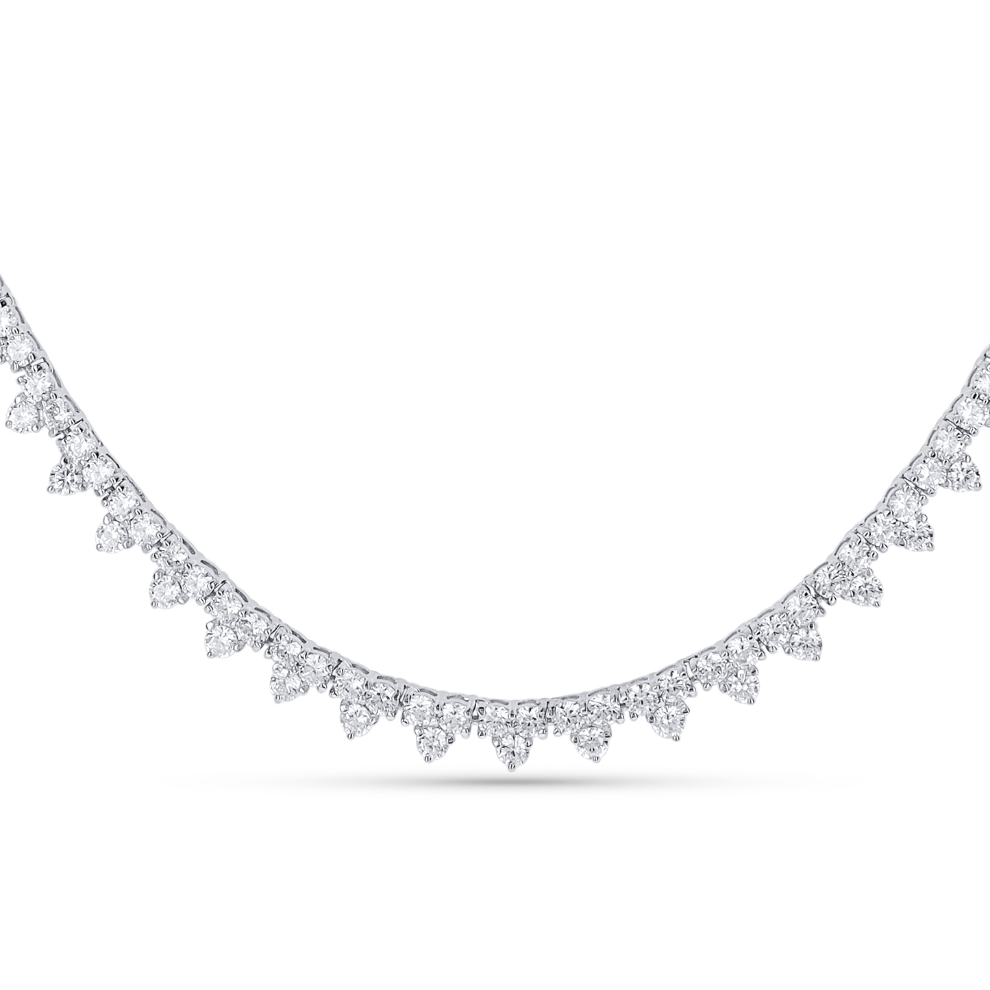 Garland CZ Tennis Necklace in Silver