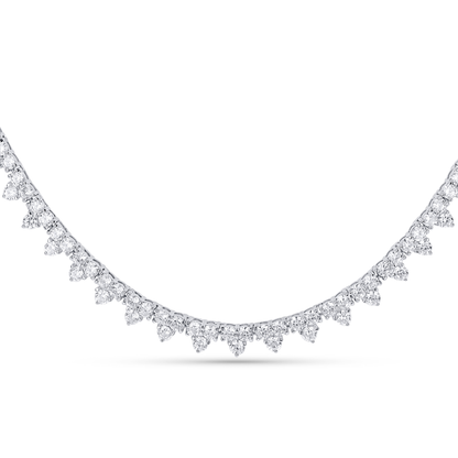 Garland CZ Tennis Necklace in Silver