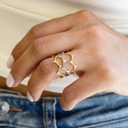 Organic Silver Vine Rings