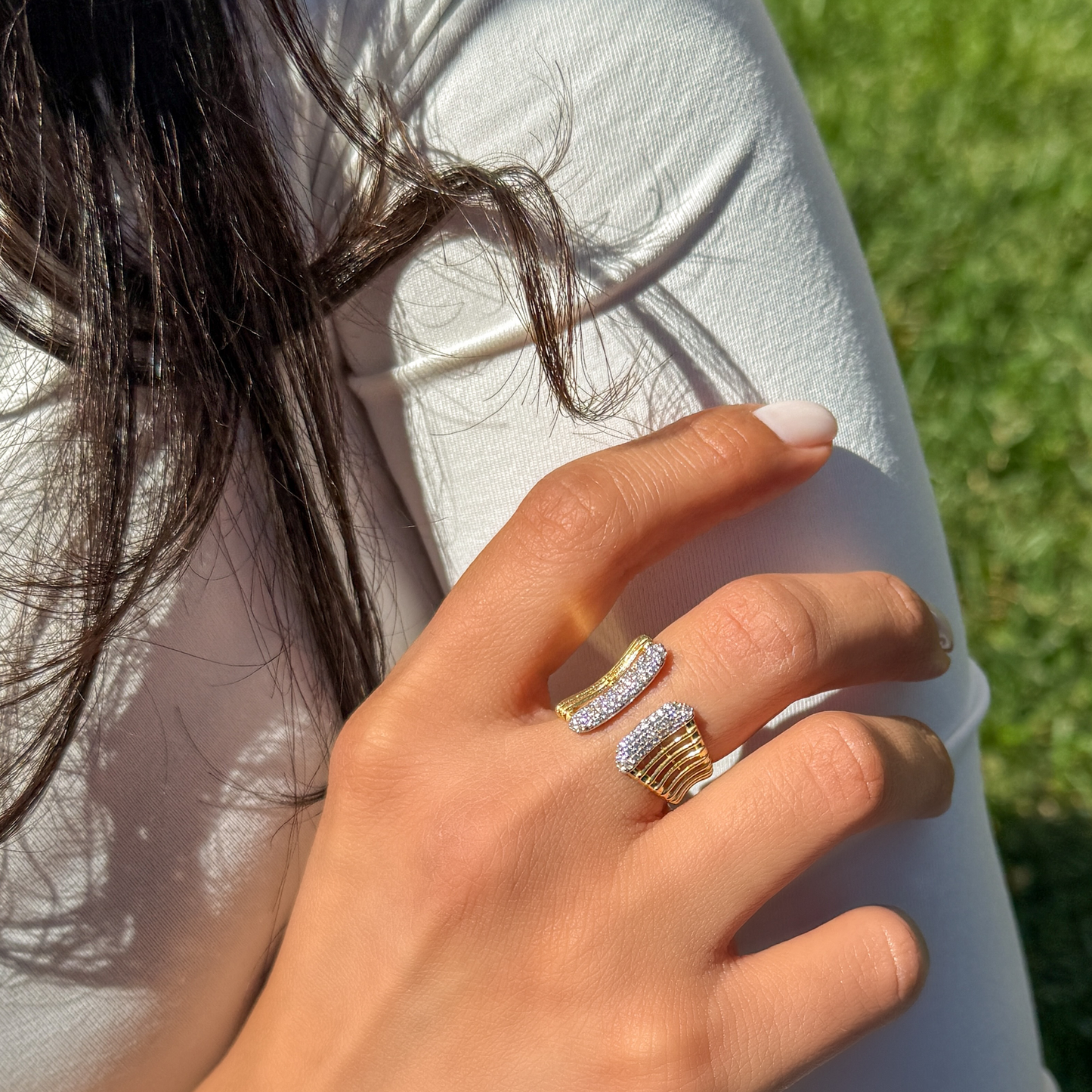 Bold Cocktail Bar Ring from Alexandra Marks Jewelry