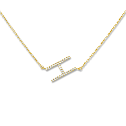 Gold Letter H Personalized Initial Necklace