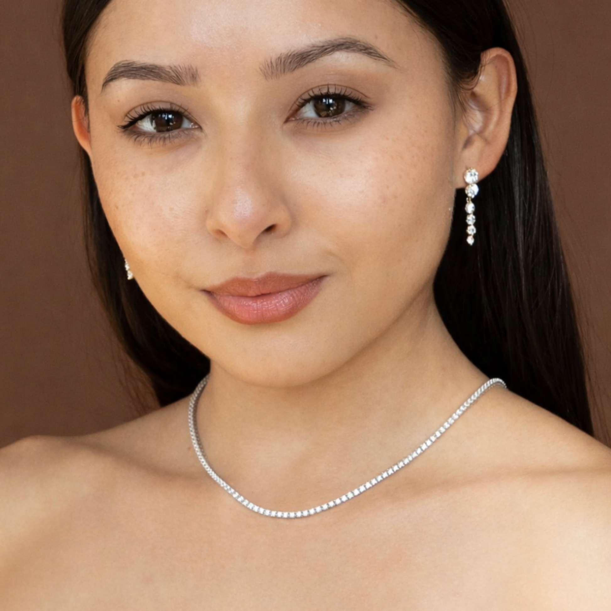 Graduated CZ Drop Earrings from Alexandra Marks Jewelry