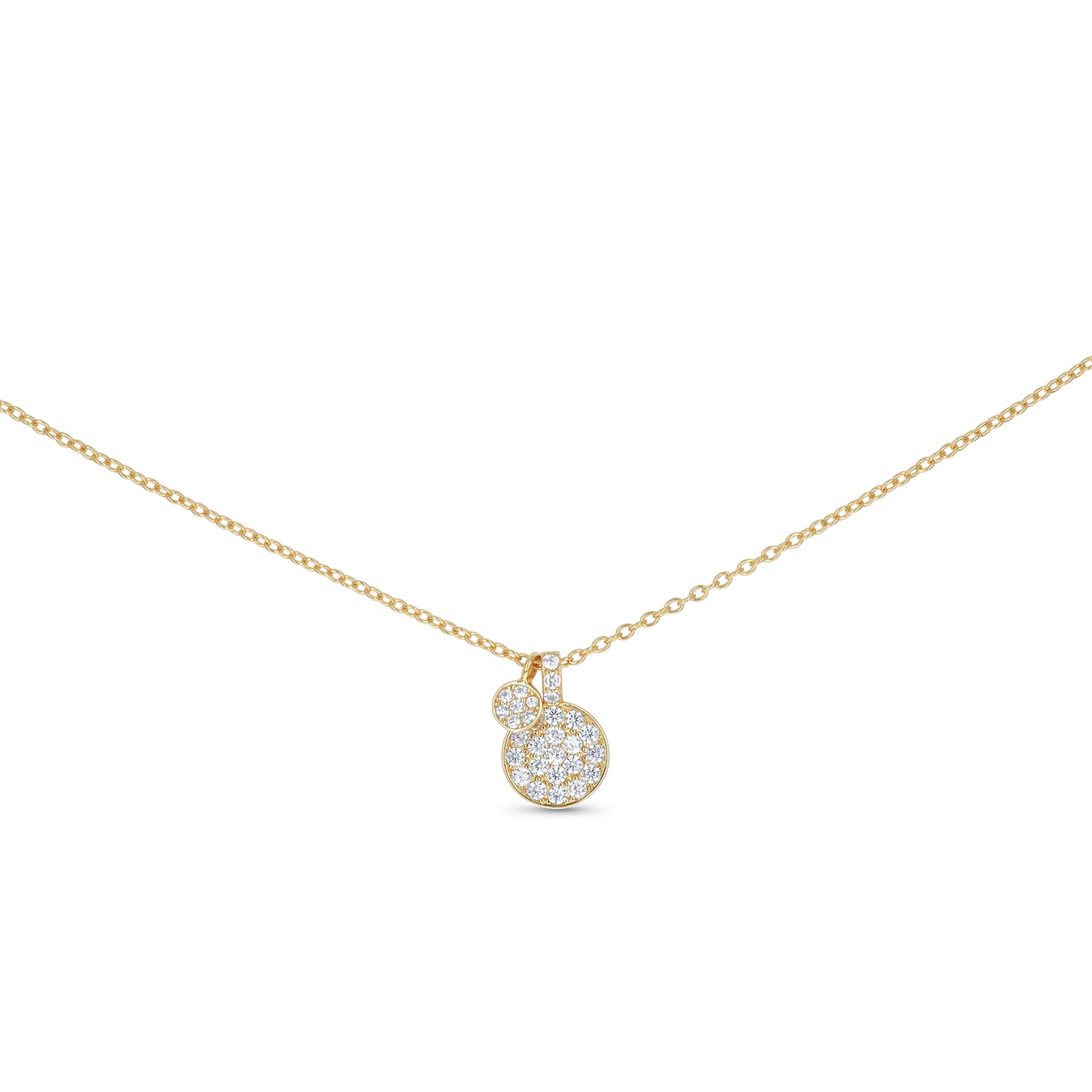 Gold Disc Charm Necklace from Alexandra Marks Jewelry