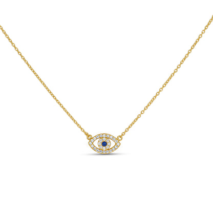 Evil Eye Necklace in Gold - Alexandra Marks Jewelry