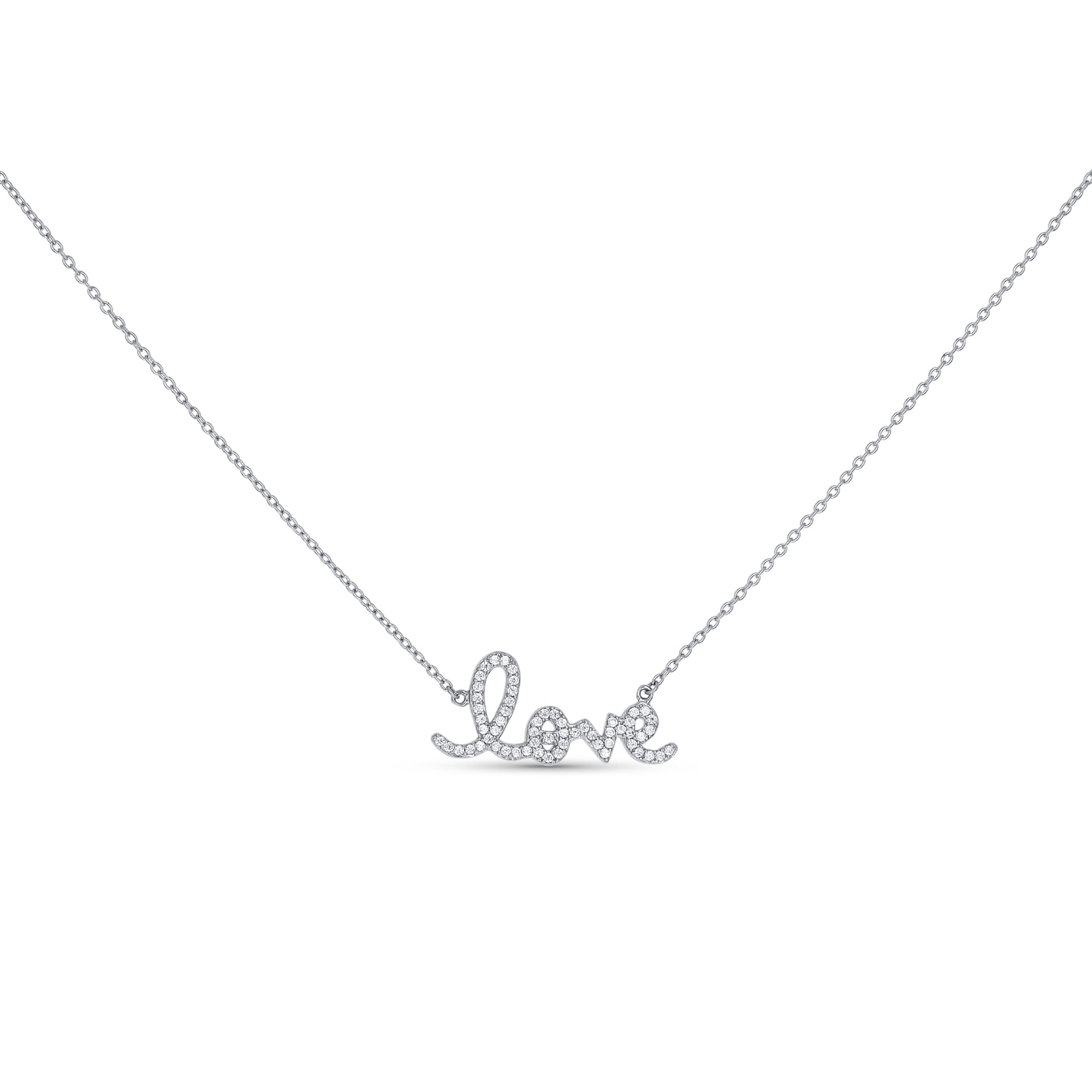 Love Necklace in Silver from Alexandra Marks Jewelry