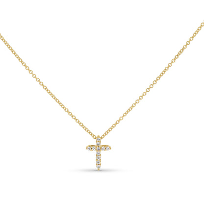 Diamond Classic Cross Necklace in Gold from Alexandra marks Jewelry