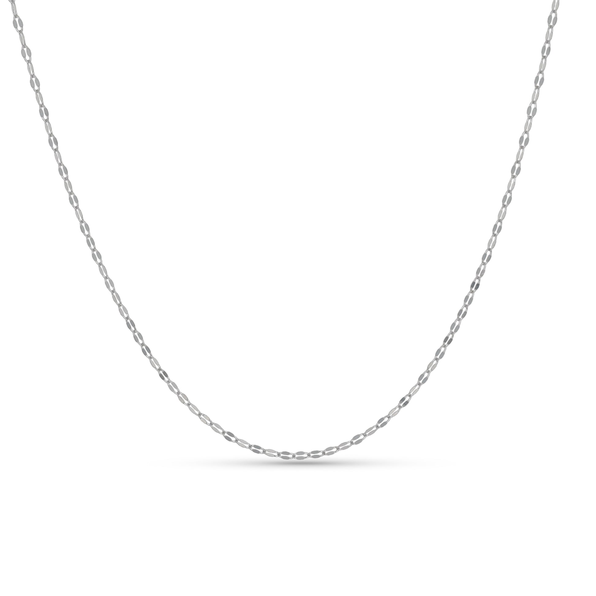 Sterling Silver Diamond Cut Choker Necklace