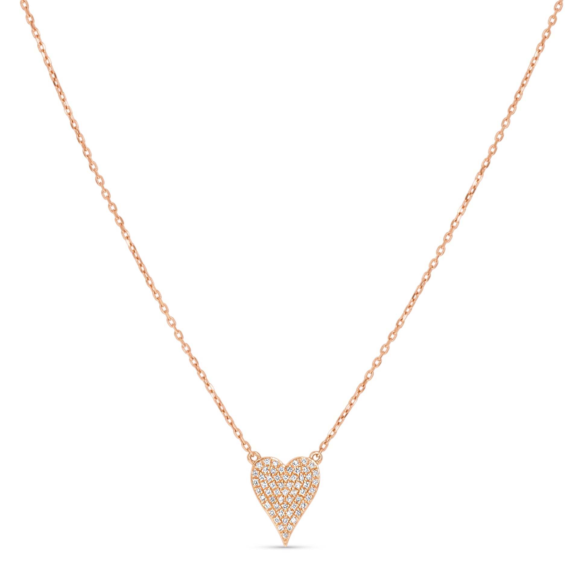 Pointed Diamond Heart Necklace - Alexandra Marks Jewelry