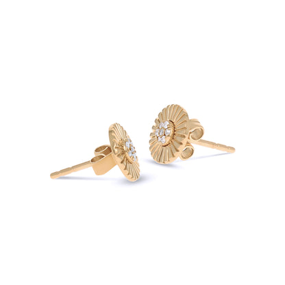 Diamond Fashion Stud Earrings in Gold from Alexandra Marks Jewelry