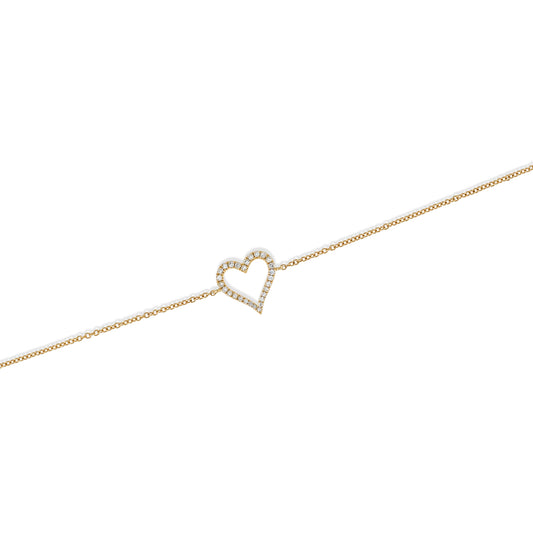 Diamond Open Heart Bracelet from Alexandra Marks Jewelry