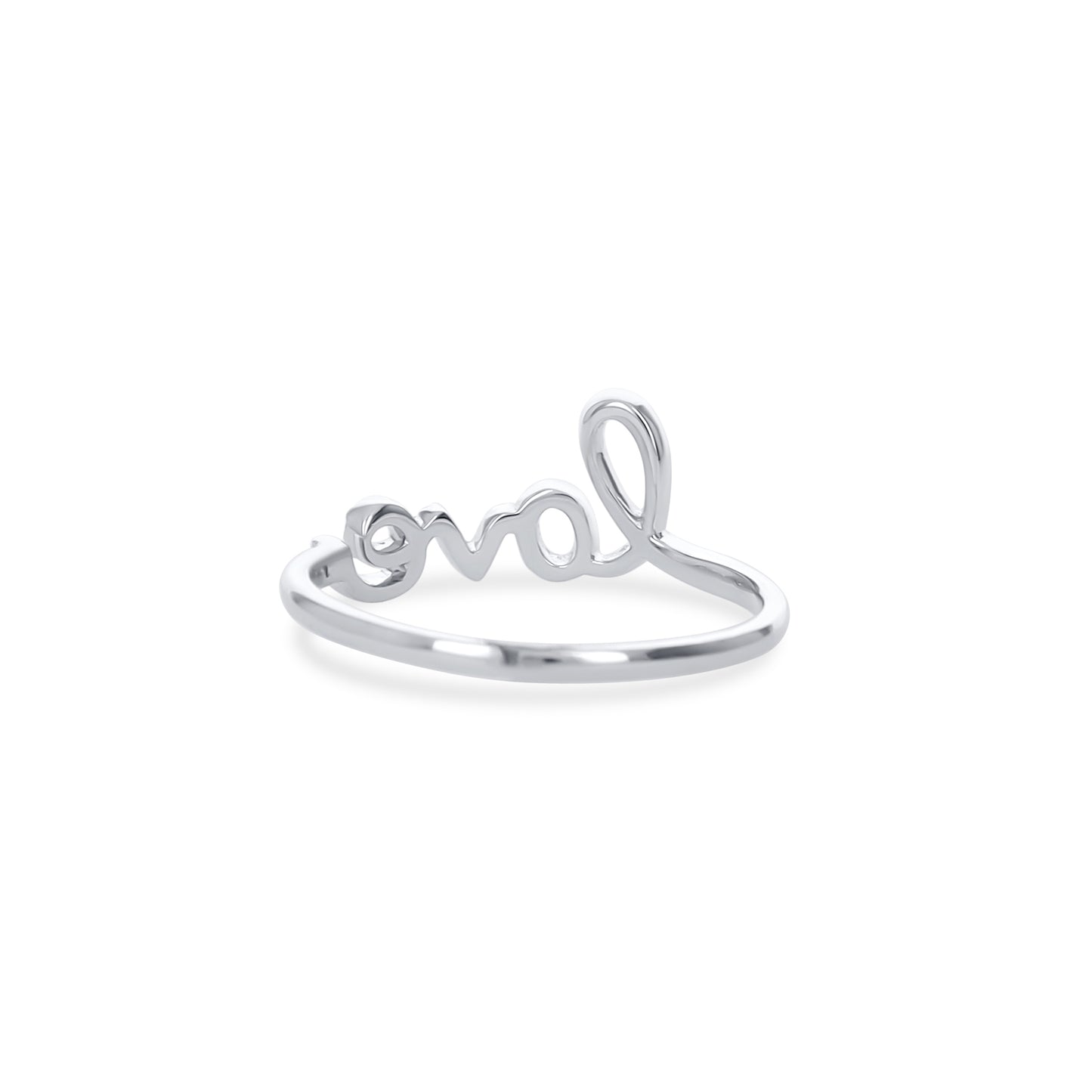 Diamond Love Ring in 14kt White Gold