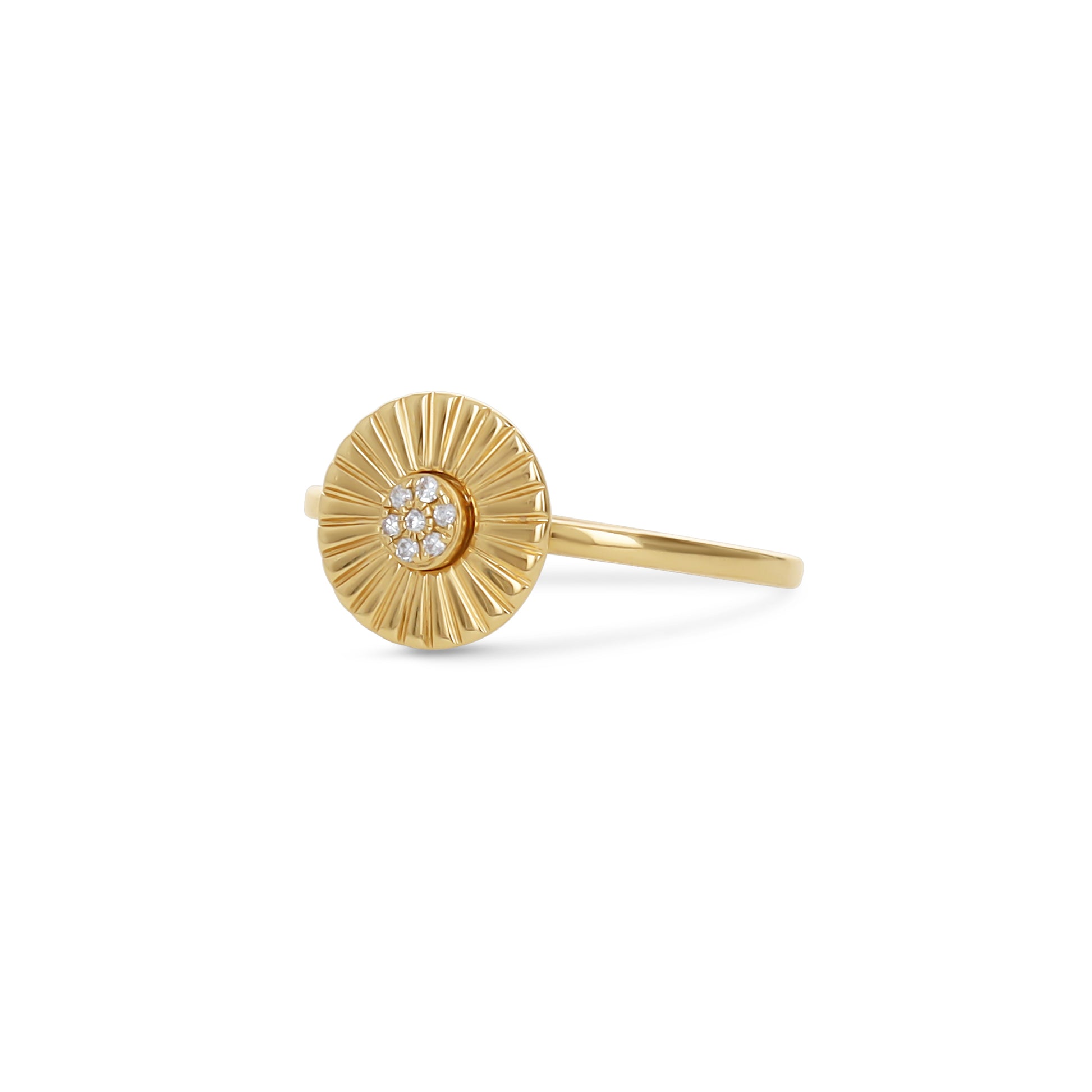 Diamond Starburst Statement Ring in Gold | Alexandra Marks Jewelry