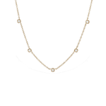 Diamond Station Gold Necklace | Alexandra Marks Jewelry
