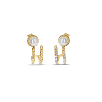Pearl Diamond Ear Cuff