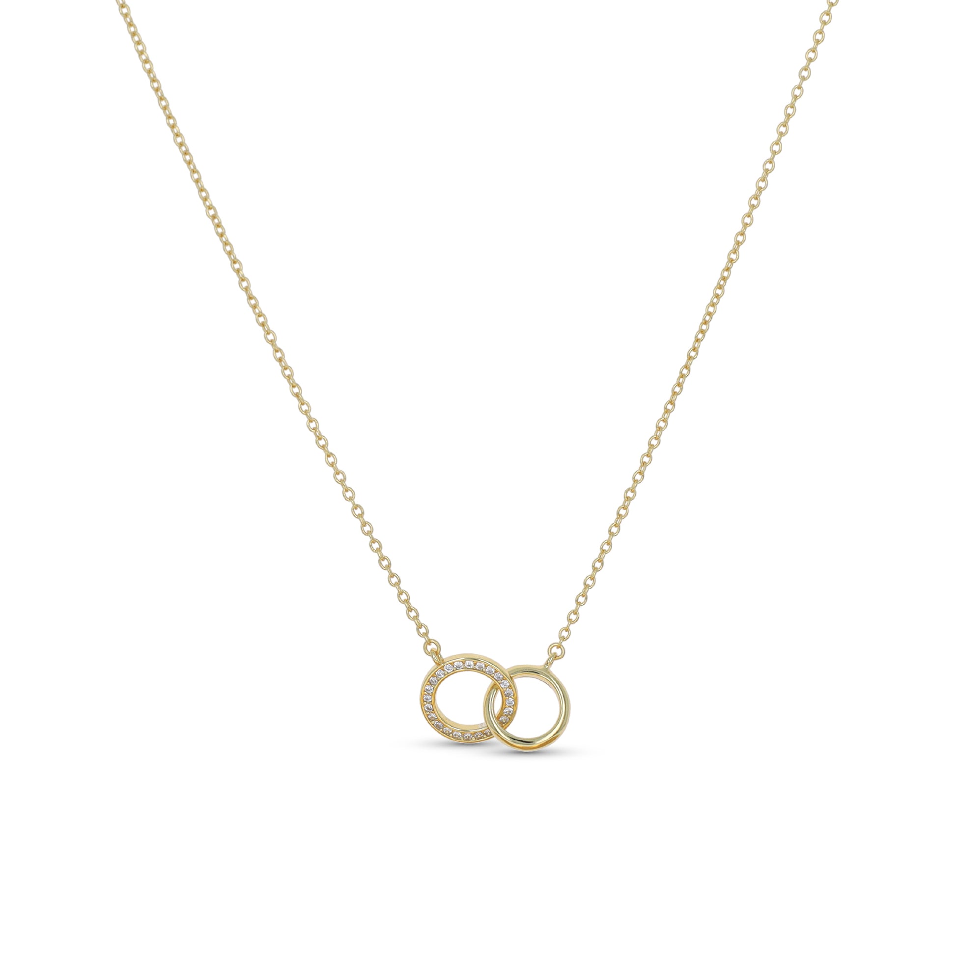 Interlocking Gold Circle Necklace - Alexandra Marks Jewelry