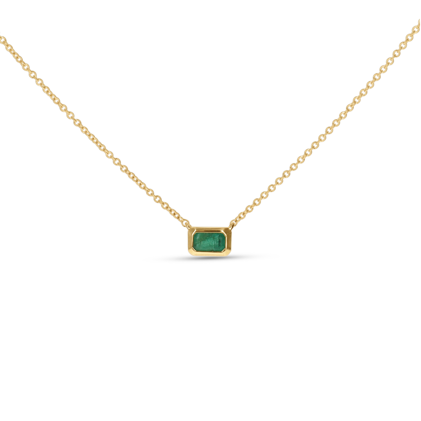 Emerald Birthstone Necklace in Gold From Alexandra Marks jewelry