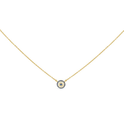 Evil Eye Disc Necklace - Alexandra Marks Jewelry