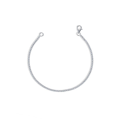 Extra Small CZ Silver Tennis Bracelet from Alexandra Marks Jewelry