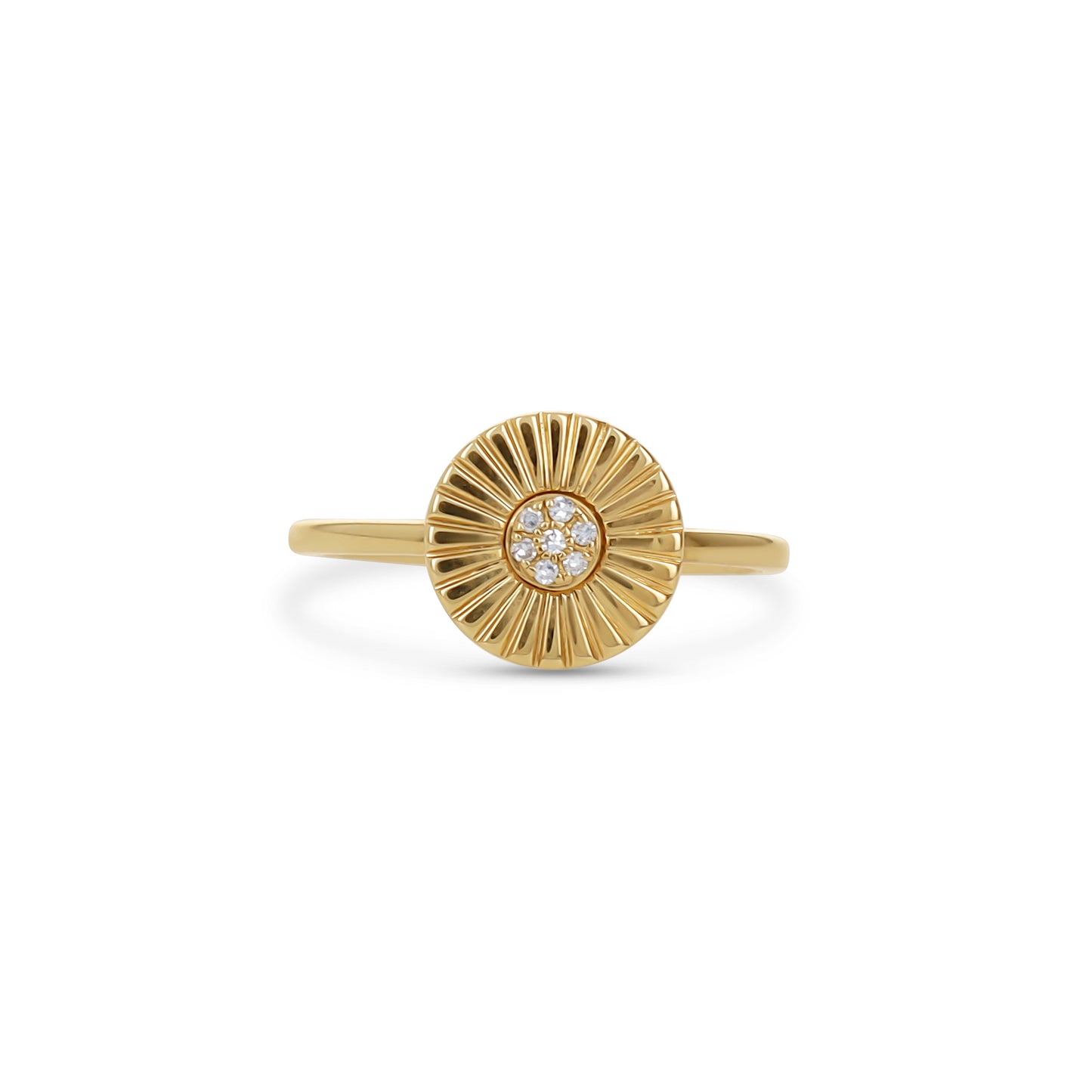 Fancy Diamond Ring in 14kt Yellow Gold from Alexandra Marks Jewelry