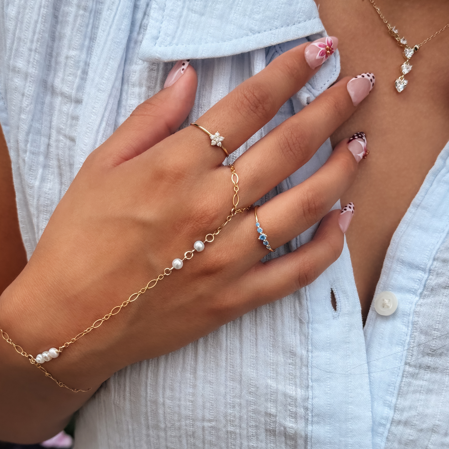 Dainty Flower Ring From Alexandra Marks Jewelry. 