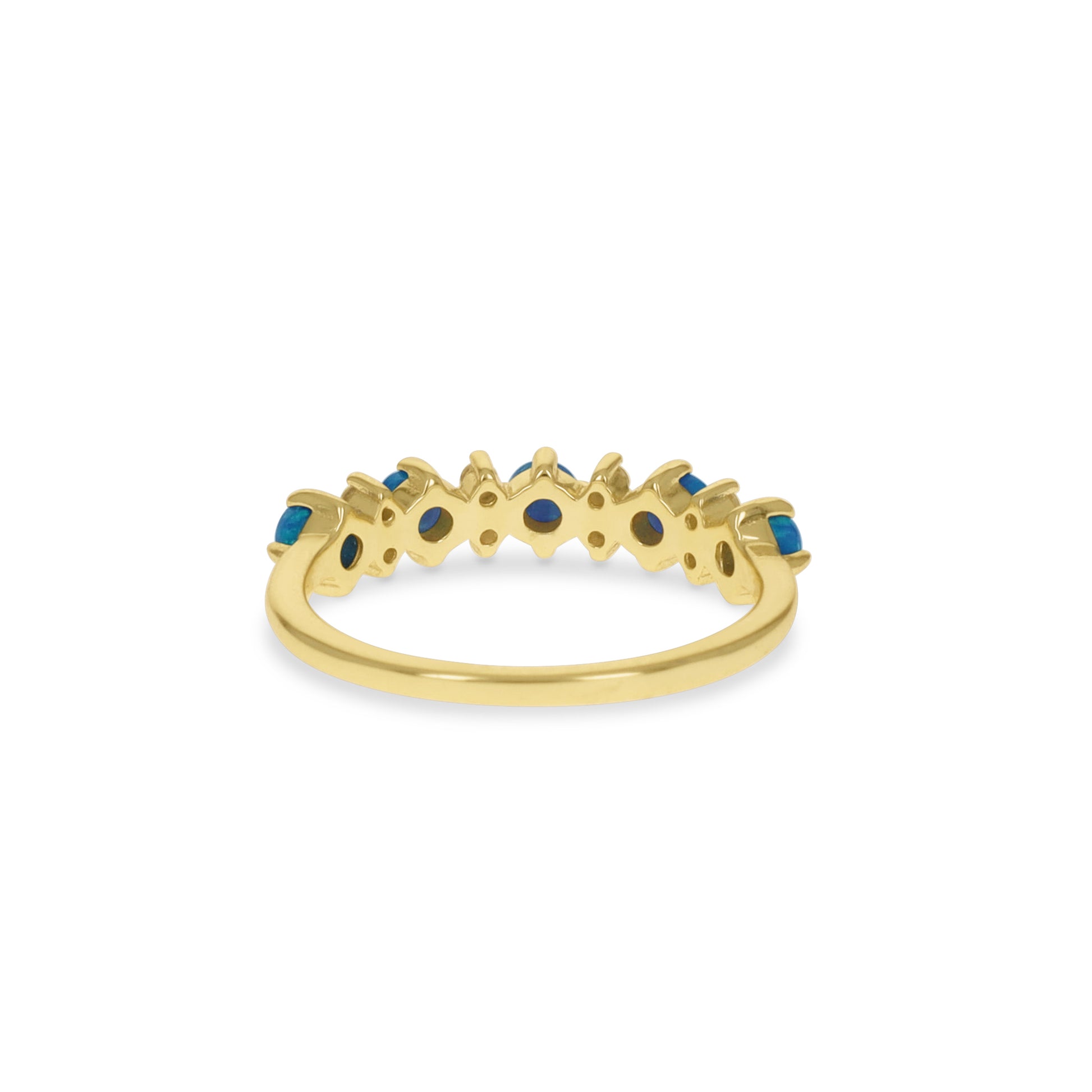 Gold Blue Opal Band