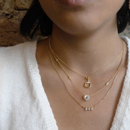 Dainty Gold Geometric Necklaces from Alexandra Marks Jewelry