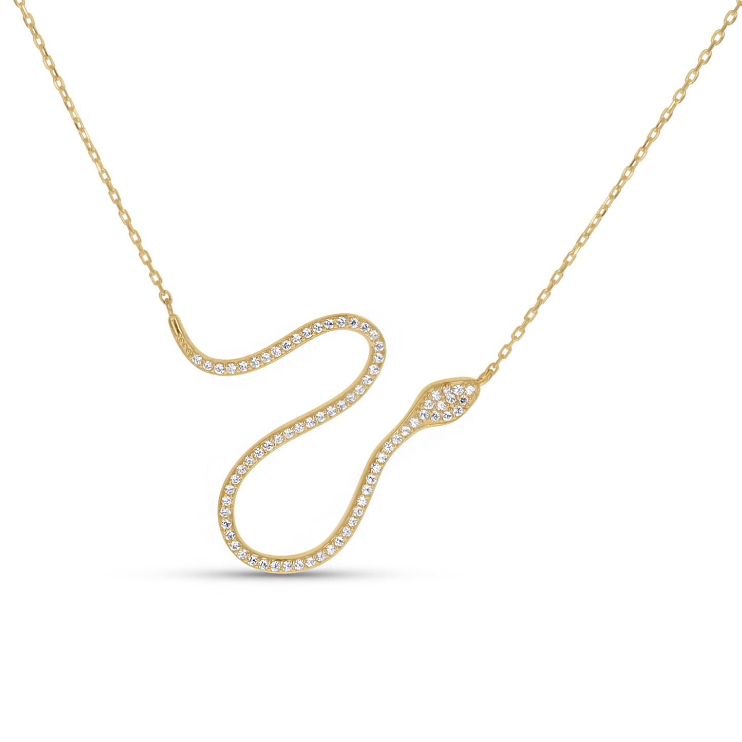 Gold Bold Snake Statement Necklace From Alexandra Marks Jewelry