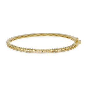 
            
                Load image into Gallery viewer, Gold Beaded Layered Bangle Bracelet | Alexandra Marks Jewelry
            
        