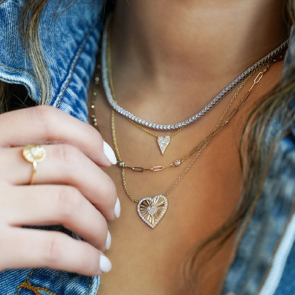
            
                Load image into Gallery viewer, Classic tiny heart necklace from Alexandra Marks Jewelry
            
        