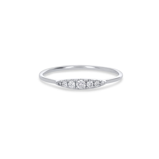 Graduated  Diamond Bar Ring from Alexandra Marks Jewelry