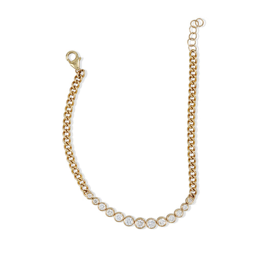 Curb Chain Diamond Bracelet from Alexandra Marks Jewelry