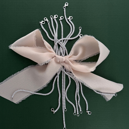 Large CZ Tennis Bracelets in Sterling Silver from Alexandra Marks Jewelry