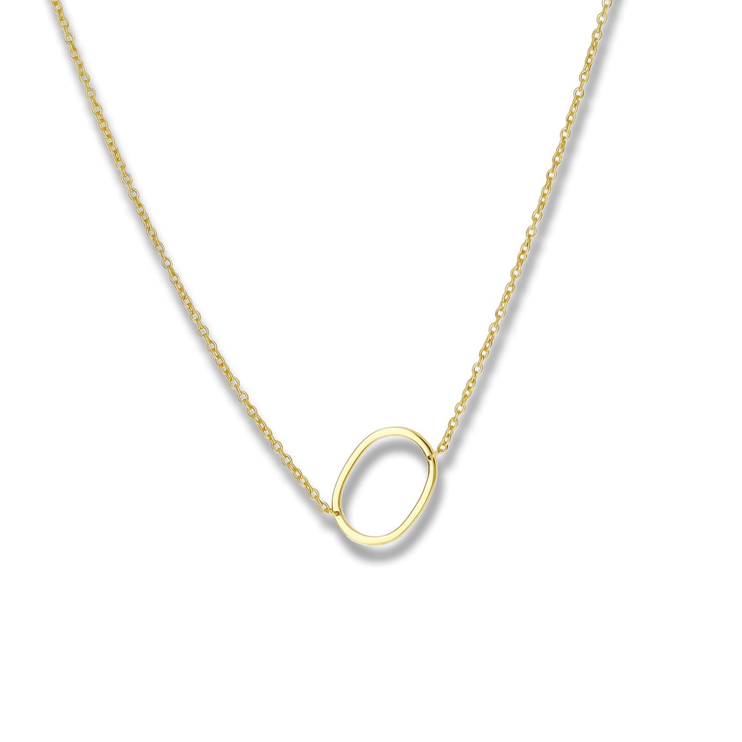 Gold Letter O Necklace from Alexandra Marks Jewelry