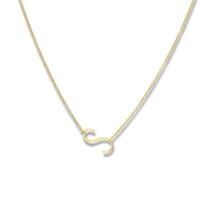 Letter S Initial Necklace from Alexandra Marks Jewelry