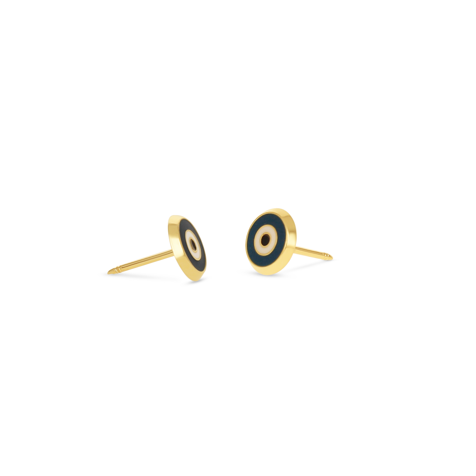 14K evil eye studs |  Alexandra Marks Jewelry