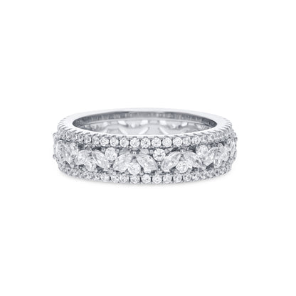 Marquise Illusion Eternity Band - Alexandra Marks Jewelry