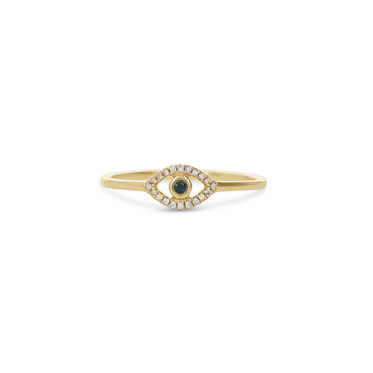 Dainty Diamond Evil Eye Ring | Alexandra Marks Jewelry