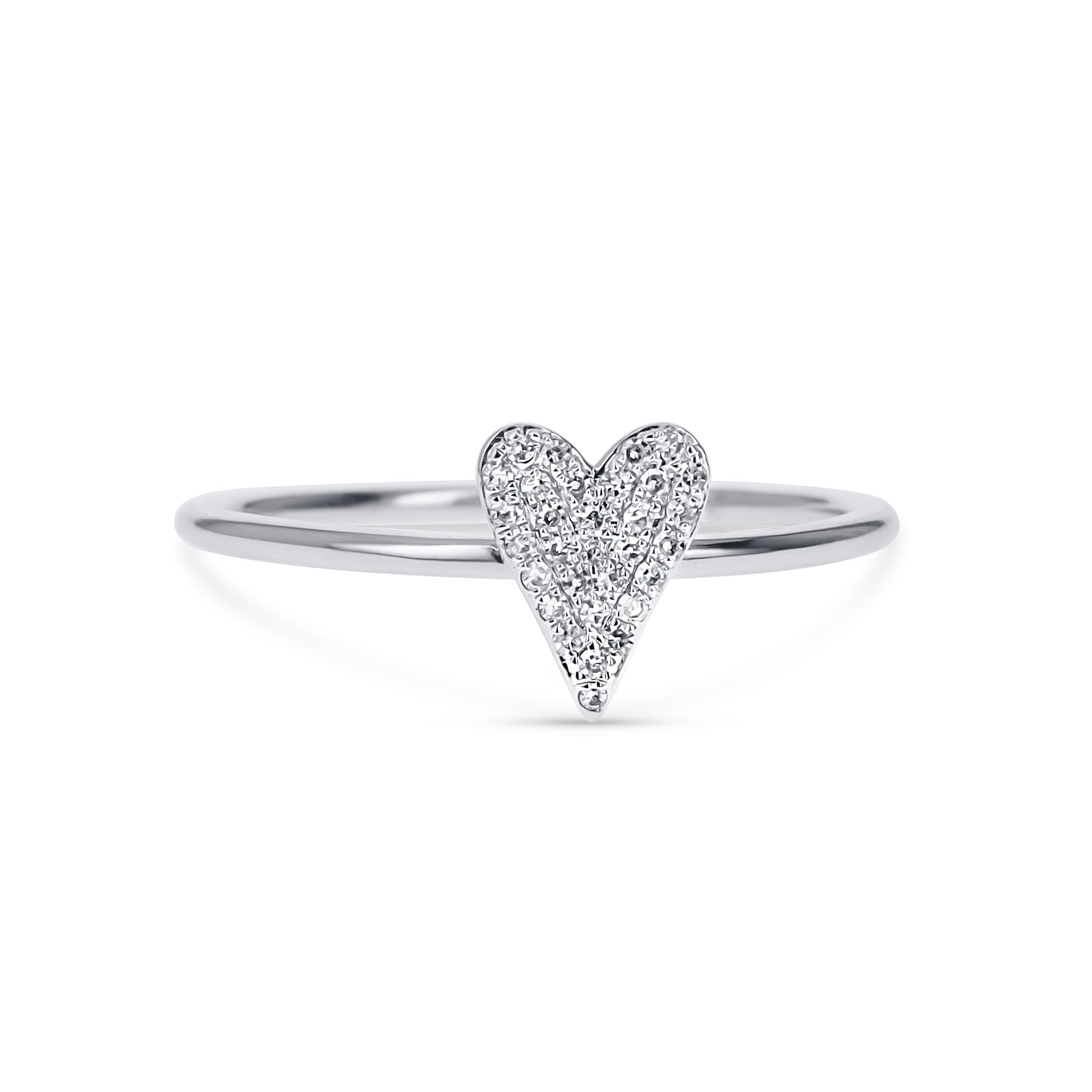Mini Diamond Heart Ring