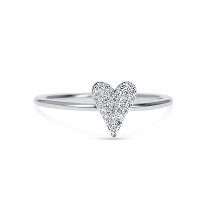 Mini Diamond Heart Ring