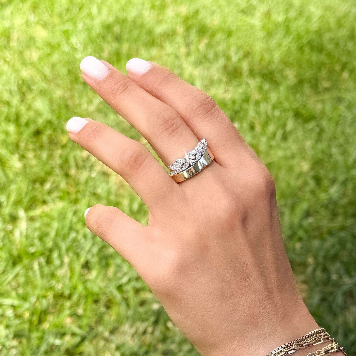 Mixed Stone CZ Statement Ring From Alexandra Marks Jewelry