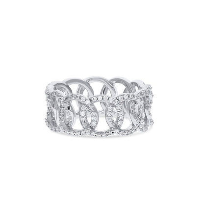 Interlocking Oval CZ Eternity Band from Alexandra Marks Jewelry