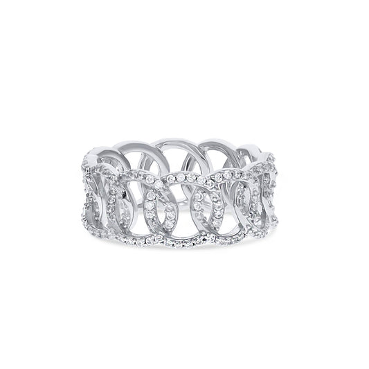 Interlocking Oval CZ Eternity Band from Alexandra Marks Jewelry