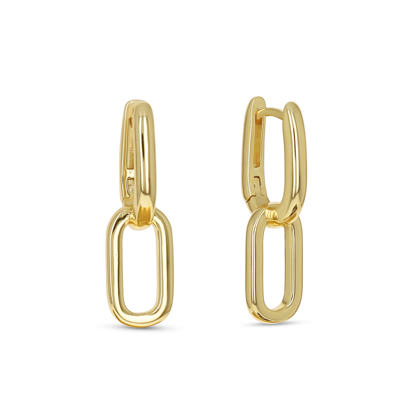 Gold Chain Link Drop Earrings | Alexandra Marks Jewelry