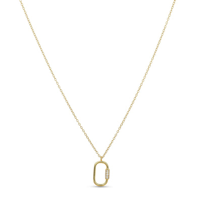 Oval Lock Necklace